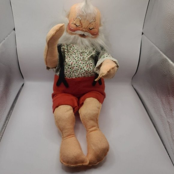 Vintage Annalee Napping Santa Shelf Sitter, 19" tall Christmas Holiday Posable - Picture 2 of 8
